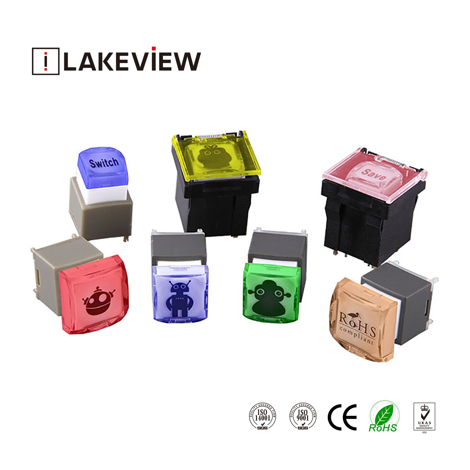 PLC Series LED Silent Push Button Switches